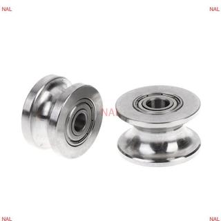 [NA] 304 U Rãnh Mang Bánh Xe Cố Định Chống Rỉ Sét Ròng Rọc Cho Dây Tra Cửa Trượt Tủ MỚI