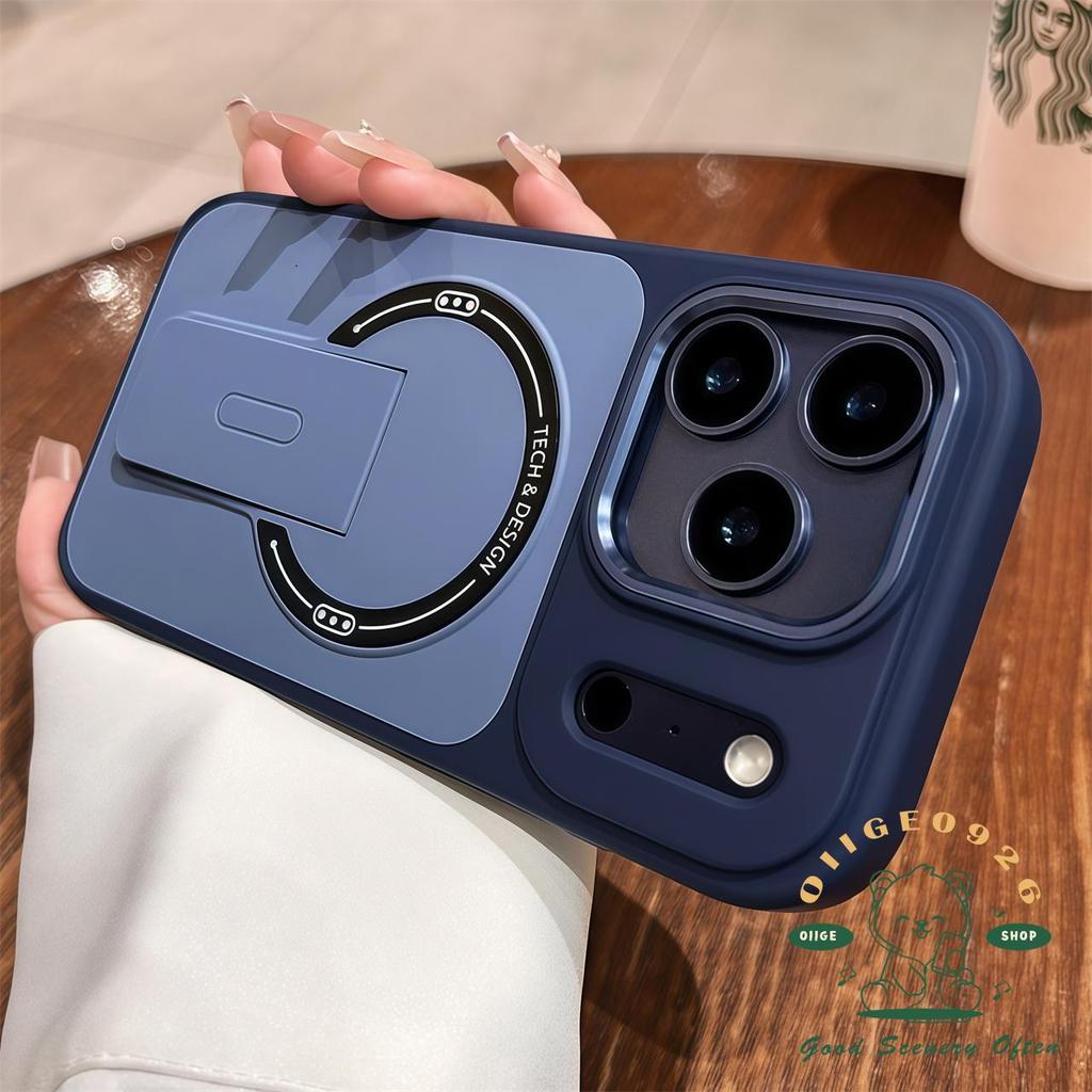 【 Ốp lưng iPhone17 】 Túi khí dạng lỏng Giá đỡ từ tính Vỏ điện thoại iphone17 Pro Max 16 15 14 13 cho vỏ iPhone Vỏ mềm silicon TPU chống sốc