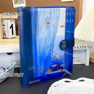A5 Cá Vàng Dreamland Sách Thẻ Da Từ Tính Bốn Lưới Da Từ Tính Sách Thẻ Bốn Lưới Bưu Thiếp Sách Lưu Trữ A5 Cá Vàng Dreamland Từ Da Sách Thẻ Chữa Bệnh Màu Xanh 10cm Đuổi Sao Photocard Bốn Lưới Bưu Thiếp Lưu Trữ