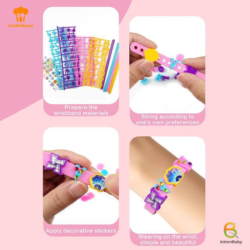 [Kitten-t] Bộ vòng tay tình bạn đính cườm chữ cái 26 bảng chữ cái dành cho trẻ em Bộ đồ trang sức giáo dục DIY cho các bữa tiệc quà tặng mới