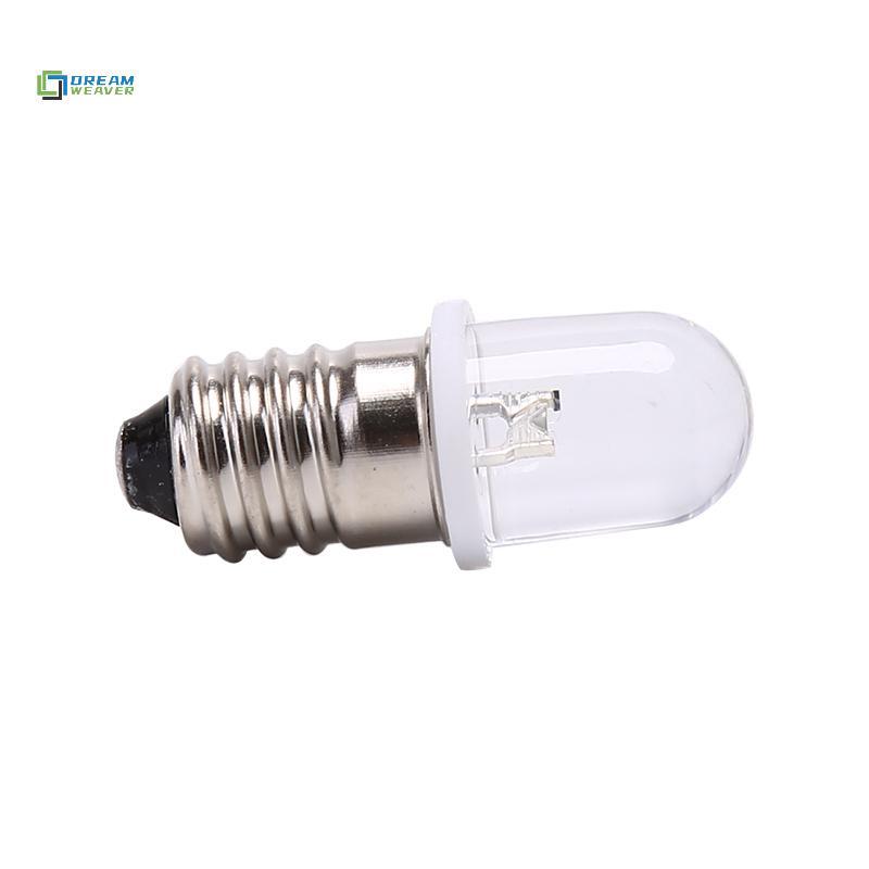 Bóng LED E10 3V 4.5V DC, 5 bóng/bộ, dùng cho đèn pin, báo hiệu, mới