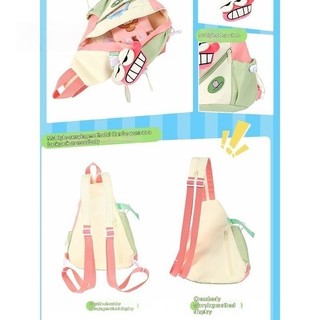 Ông Ba lô núi cá sấu Hàng hóa hoạt hình Túi đa chức năng sáng tạo thông thường dễ thương