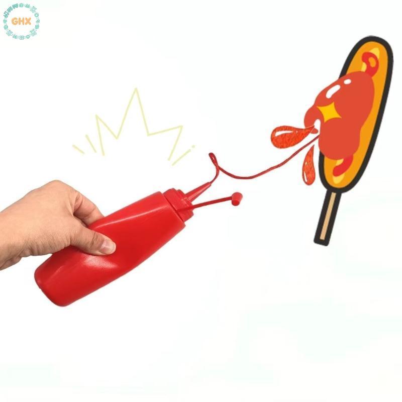 GHX Ngộ nghĩnh Mô Phỏng Sốt Cà Chua Bắn Ma Thuật Tris Fool Day Prank Đồ Chơi Giả Sốt Cà Chua Quà Tặng Bất Ngờ Cận Cảnh Đường Phố Đạo Cụ Ma Thuật VN