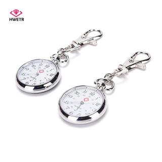HWETR Thép không gỉ Quartz Nhà thơ Đồng hồ Móc chìa khóa dễ thương Quà tặng mới