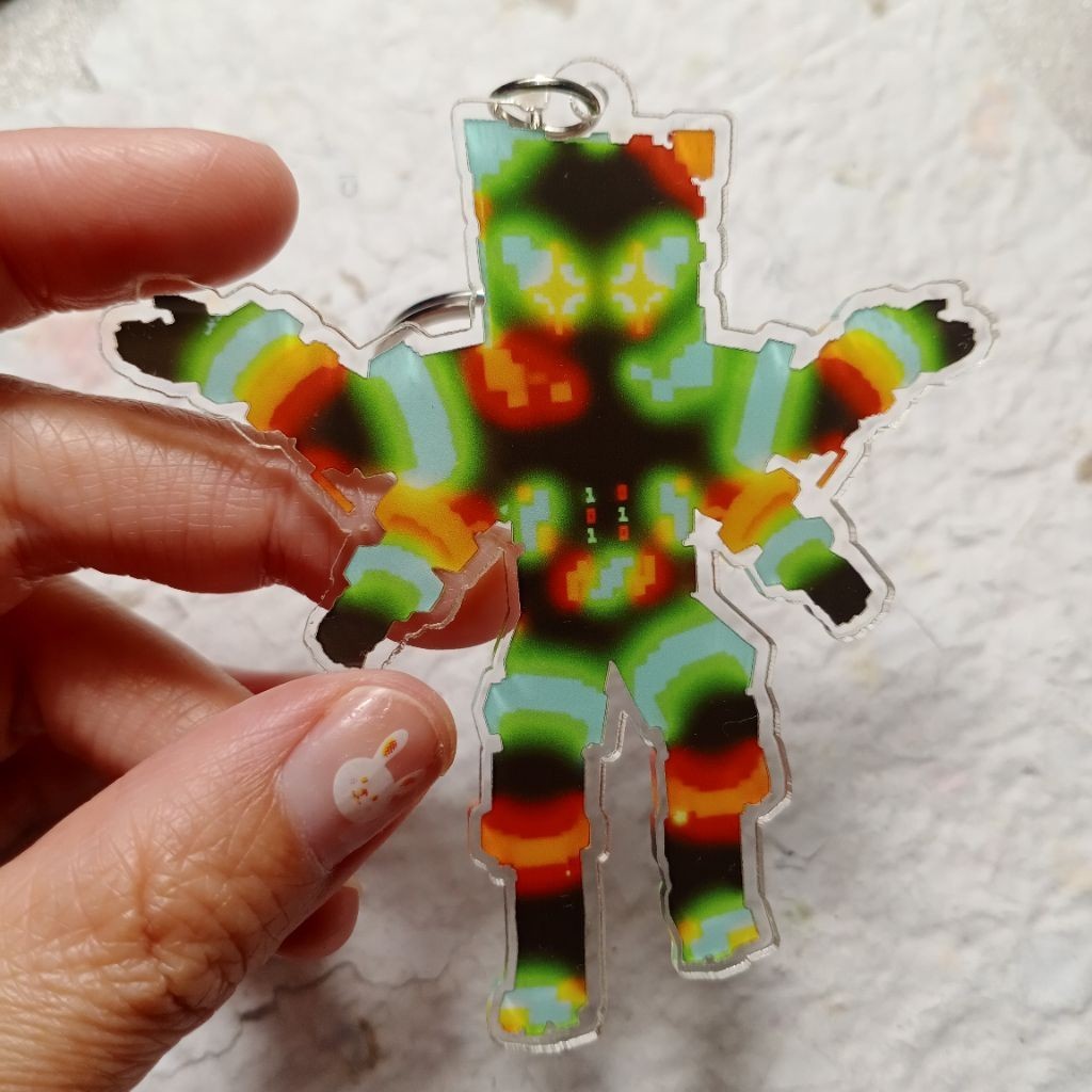 GANTUNGAN META Technetta INFINITY Escape Tsunami For Brainrots keychain Brainrots keychain
