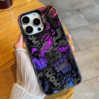 Ốp điện thoại sáng tạo Phim hoạt hình Graffiti đầy màu sắc Thích hợp cho iPhone 11promax 12promax 13promax 11 12 13 14 15 16 17 pro max xs xr 14plus Vỏ bảo vệ chống trượt chống sốc