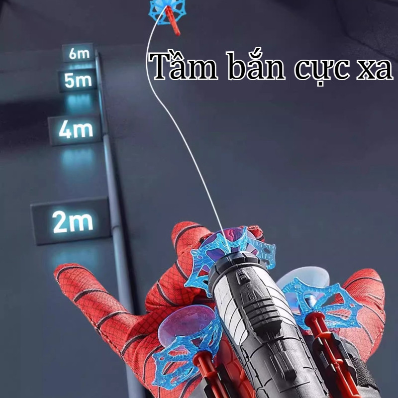 Đồ Chơi Siêu Nhân Spider ManHóa Trang Găng Tay Đồ Chơi Bắn Tơ Người Nhện Cho Bé Trai Đồ Chơi Găng Tay Người Nhện Bắn