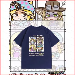 Áo thunanime tay ngắn GC1 - Phong cách JoJo's Bizarre Adventure, phù hợp thời trang mùa hè unisex