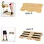 Bảng chân tập thể dục bằng gỗ, dây kháng lực - Thiết bị tiện lợi cho tập luyện toàn thân tại nhà