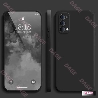 Ốp lưng cho OPPO Reno 4 4G, màu trơn OPPO Reno4 Vỏ bảo vệ silicon chống rơi màu trơn đơn giản