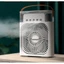 Quạt điều hoà hơi nước Melli để bàn dung tích 600ml phun sương làm mát 3 chế độ tích hợp đèn led