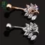 Thép Không Gỉ và Pha Lê Zircon - Nhẫn Rốn Bụng Nút Thời Trang