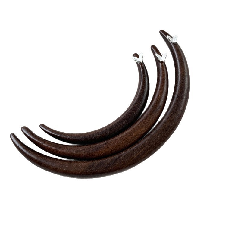 Phấn Hairstick gỗ đàn hương đỏ không sơn, phù hợp trang phục cổ và hàng ngày