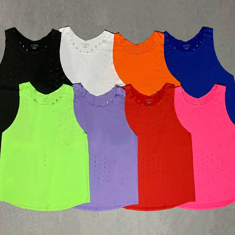 [Hot] Adhesive I-Shaped Breathable Vest Summer Wind Tunnel Heat Dissipation Quick-Drying Running Marathon Track and Field Training Sleeveless T-shirt lAd7