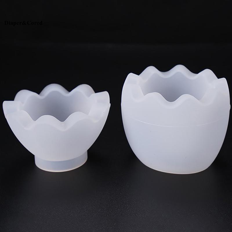 DIAPER & CORED Trứng Hình Nến Khuôn Silicon Có Nắp, Hộp Bảo Quản, Khuôn Làm Thủ Công YTH