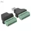 apill Phefop RJ45 Nữ Nam sang đầu cuối vít Bộ chuyển đổi 8 chân cho đầu ghi hình kỹ thuật số Camera quan sát với thiết kế chắc chắn Kết nối đáng tin cậy