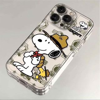 Ốp Điện Thoại Di Động Cho Xiaomi Redmi Note 15 14 13 Pro Plus Note15 Note14 4G 5G Ốp Lưng Snoopy Camera Trong Suốt Bảo Vệ Ống Kính Bumber Đơn Giản Bảo Vệ Toàn Diện Sang Trọng