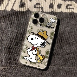 Ốp Điện Thoại Di Động Cho Xiaomi Redmi Note 15 14 13 Pro Plus Note15 Note14 4G 5G Ốp Lưng Snoopy Camera Trong Suốt Bảo Vệ Ống Kính Bumber Đơn Giản Bảo Vệ Toàn Diện Sang Trọng