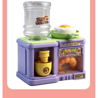 Omelette Bữa Sáng Đài Phun Nước Trái Cây Thạch Chơi Nhà Trẻ Em Nước Cấp Thực Phẩm Nhà Bếp Trẻ Em Đồ Chơi Nước Uống