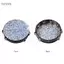 toyuvn YIWENG 10 inch bằng gỗ Radiant Tambourine Handbell Drum với hàng Jingles Shining Đồ chơi nhạc cụ gõ có đầu phản chiếu dành cho người lớn Trẻ em khiêu vũ Tiệc ca hát Hoa văn kính vỡ