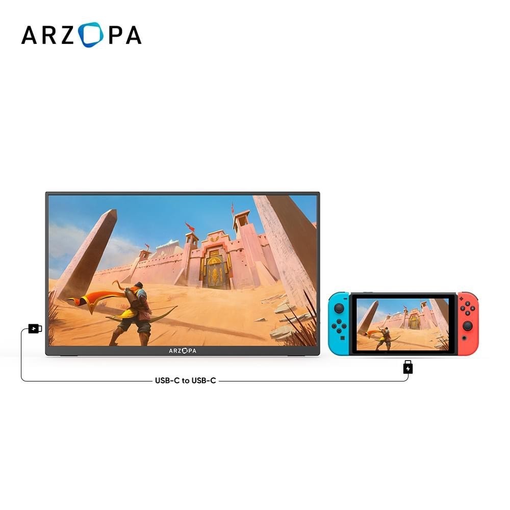 Màn Hình Di Động ARZOPA A1M 17.3" IPS FHD | HDR | Plug & Play | USB-C HDMI | Chính Hãng | Hỏa Tốc