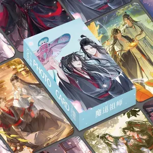 Bộ thẻ ảnh MOMO 55 mảnh MDZS - Wei Wuxian & Lan Wangji Mini Photocard 3 Inch Người sáng lập Diabolism Grandmaster của Demonic Cultivation Merch
