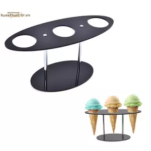 TRTR Acrylic Kem Display Ra Sushi Roll Display Stand DIY Ice Cream Cone Holder VN