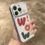 Chữ wow phù hợp với ốp lưng iPhone17/16pro dễ thương xr chống sốc mới nhất iPhone17pro