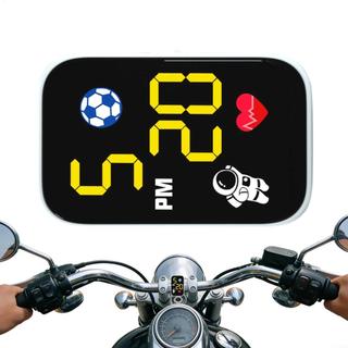Đồng hồ kỹ thuật số Mini xe máy Màn hình LED chống nước Đồng hồ dính dành cho người đam mê đi xe đạp Đường đô thị mueadsyvn