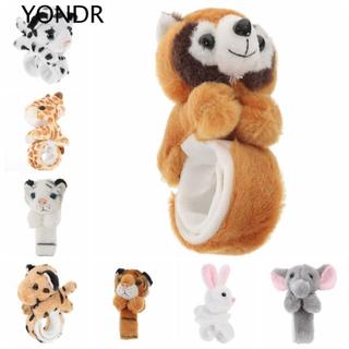 Dây đeo cổ tay động vật nhồi bông YONDR, Gấu trúc động vật rừng|Vòng tay tát hoạt hình, ủng hộ bữa tiệc Vòng tròn thoải mái Thỏ thỏ thỏ trẻ em