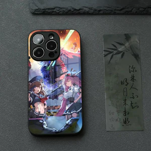 BK-3 Nữ Thần Chiến Thắng Nikke Ốp Lưng Điện Thoại IPhone 17 16 14 Pro 15 13 12 Max 11 XR XS 6 Air 7 8 6s X Luxury Glass Cove