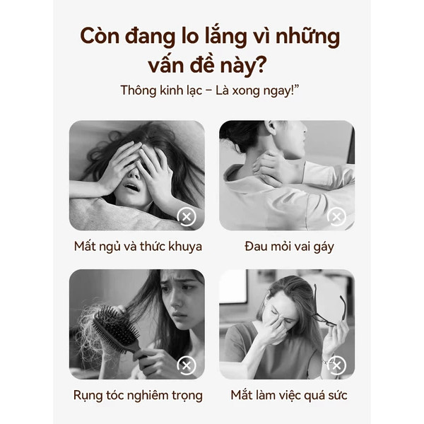 【COD】Lược massage gỗ đàn hương, cạo giảm căng thẳng, tăng tuần hoàn máu, thích hợp với người làm việc căng thẳng.
