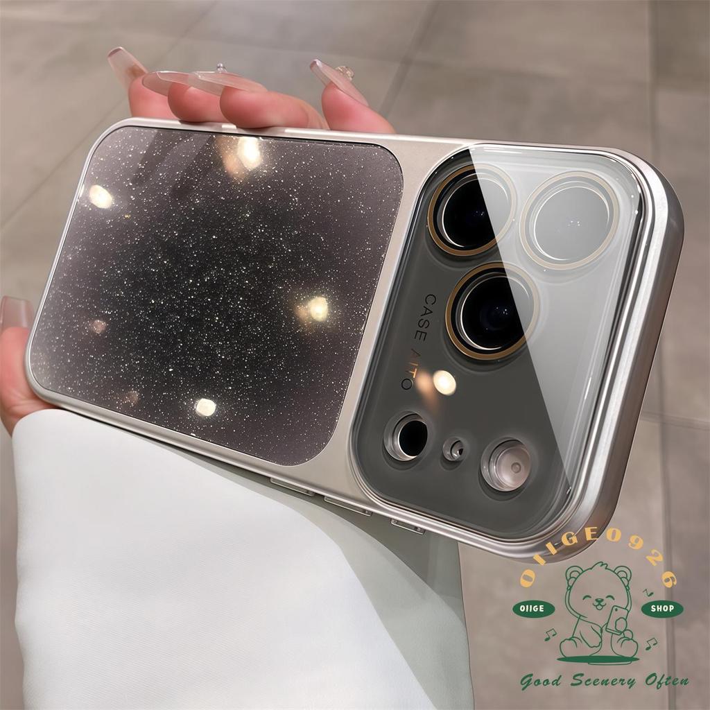 【 Ốp lưng iPhone17 】 Bột lấp lánh chống rơi dạng lỏng Vỏ điện thoại iphone17 Pro Max 16 15 14 cho vỏ iPhone Vỏ mềm silicon TPU chống sốc