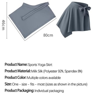 Váy ngắn tập Yoga JKDESIGN, Váy tập thể dục quấn nhanh khô bằng lụa băng, Dây đeo có thể điều chỉnh chống rò rỉ một mảnh Váy khiêu vũ Ballet Pilates ngăn ngừa Awkward