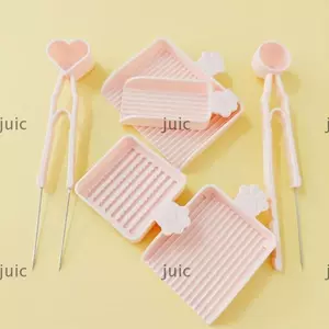 Bộ nhíp cầm tay cho hạt cầu chì 2.6mm, công cụ DIY handmade Perler Beads với bộ đệm hạt nhựa hiệu quả