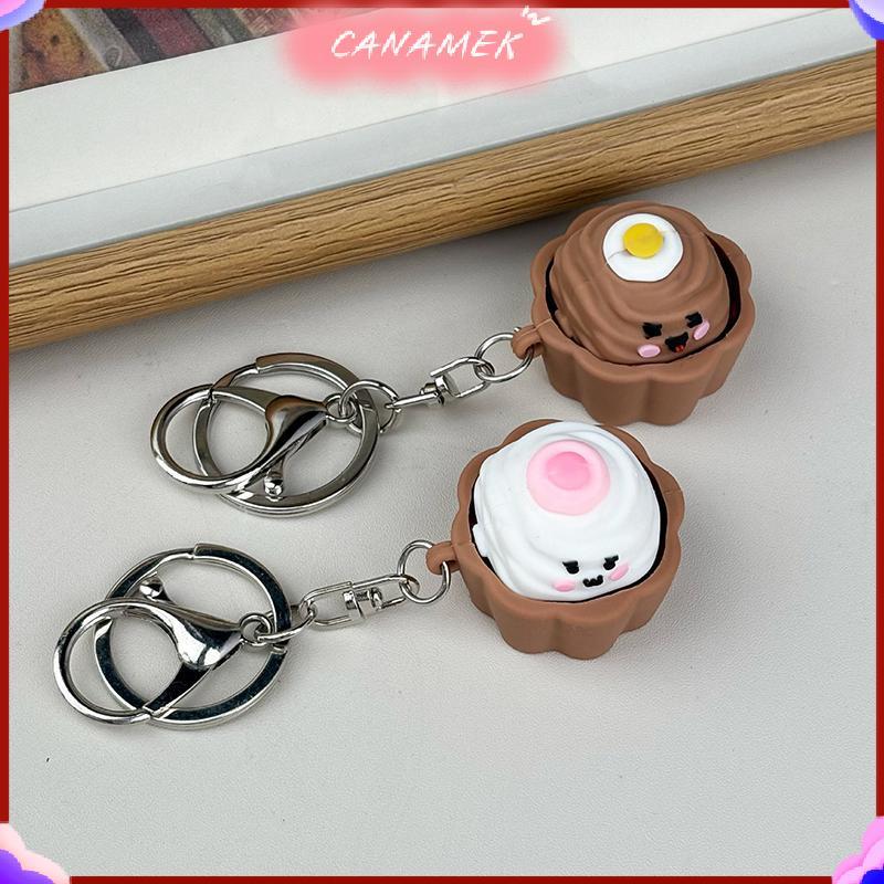 CANAMEK Antistress Hấp Bun Bóp Móc Khóa Đồ Chơi Phục Hồi Chậm Mềm Squishy Mặt Dây Chuyền Cho Văn Phòng Để Bàn Giảm Căng Thẳng CSF