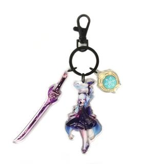 Genshin Gantungan kunci acrylic Vision Pedang Top quality Keychain - 3K Hutao