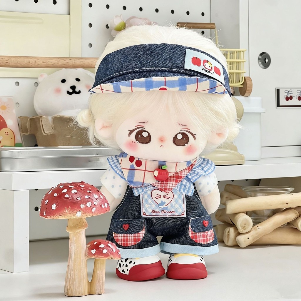 20Cm Quần Áo Bé 20Cm Dễ Thương Cotton Búp Bê Quần Áo Dễ Thương Màu Xanh Bong Bóng Dây Bộ Quà Tặng 4.16