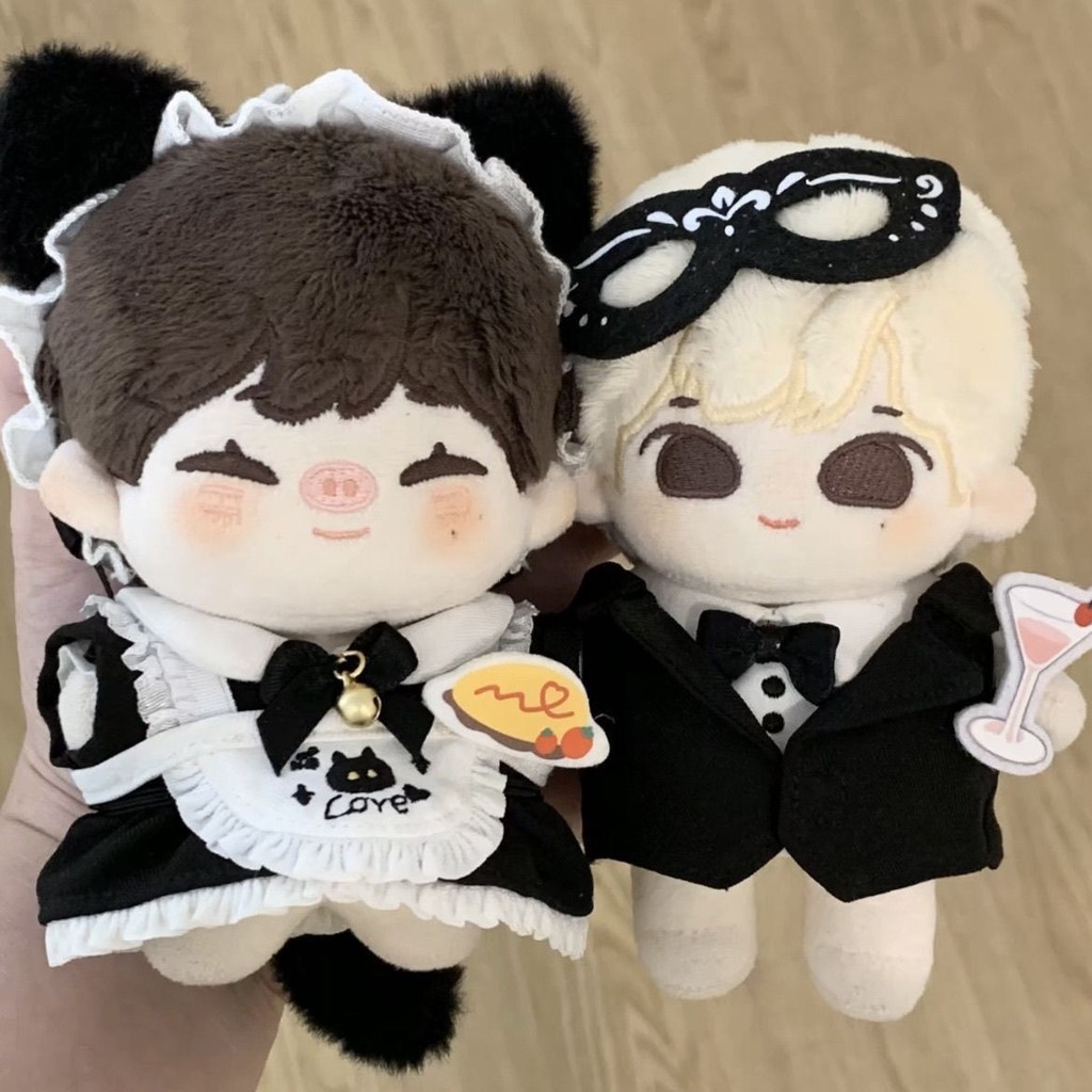 10Cm Cotton Búp Bê "Mèo Con Người Giúp Việc" Phù Hợp Với Quần Áo Bé Hoạt Hình Dễ Thương 10Cm Búp Bê Trang Phục Quần Áo Bé Phụ Kiện 4.16