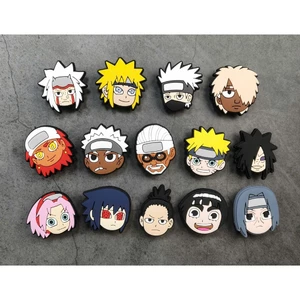 Set Charm Naruto Làng Lá Kakashi Naruto Sasuke Sakura Itachi Jiraiya Minato Madara Gaara Lee Shikamaru 3D Cute DỄ THƯƠNG