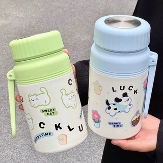 Bình Giữ Nhiệt Lucky - Dung Tích 1000ml inox 316 Có Lõi Lọc Trà- Quai Sách Tiện Lợi