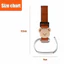 Kẹp Xe Đẩy CHEESELY, Thiết Kế Gấu Dễ Thương Kẹp Carabiner Lớn Móc Xe Đẩy, Chất Liệu Da Chống Trơn Trượt Dây Đeo Móc Treo Xe Đẩy Phụ Kiện