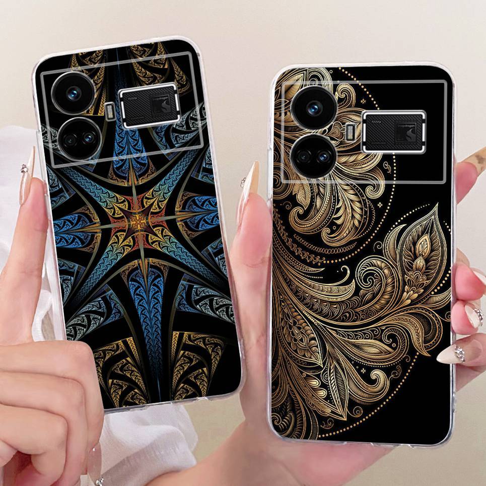 Dragon Cut Phim Hoạt Hình Mèo Vỏ Cho Realme GT5 240W GT 5 5G RMX3820 RMX3823 Vỏ Điện Thoại Silicon Mềm Trong Suốt Sư Tử Hổ