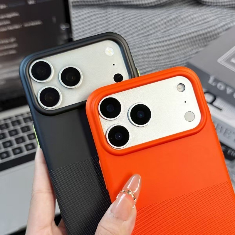 Lỗ Lớn Mờ Hút Từ Tính Tích Hợp Ốp Điện Thoại Đổ Xô Thích Hợp Cho IPhone 17 16 15 14 13 12 11 Pro Max Plus Ốp lưng Ốp Lưng