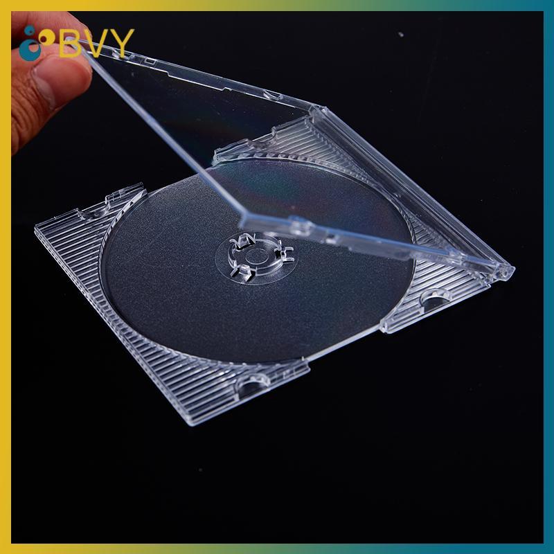 BVY 5 / 10 Chiếc Hộ Gia Đình Tiêu Chuẩn Đĩa Đơn Hộp Bảo Quản DVD Ốp Lưng CD Nhựa Trong Suốt Hộp CD Đĩa CD.