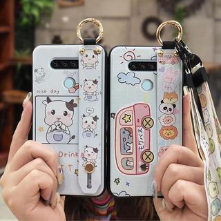 Dây Buộc Giá Đỡ Điện Thoại Ốp lưng LG Q51 Dây Đeo Tay Dễ Thương Chống Bụi Bẩn Dây Đeo Cổ Tay Ốp Lưng Silicon Thiết Kế Thời Trang Chống Bụi Chống Sốc Chống Thấm Nước Chân Đế Bảo Vệ Bền Đẹp
