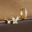 Bông tai micro-ind zircon ba mảnh, phù hợp mọi dịp