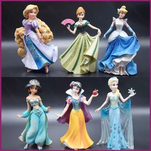 YT4 20cm Disney Công Chúa Hành Động FIgure Frozen Elsa Anna Bạch Tuyết Lọ Lem Rapunzel Jasmine Mô Hình Búp Bê Đồ Chơi Cho Ki
