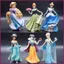 YT4 20cm Disney Công Chúa Hành Động FIgure Frozen Elsa Anna Bạch Tuyết Lọ Lem Rapunzel Jasmine Mô Hình Búp Bê Đồ Chơi Cho Ki