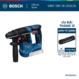 Máy Khoan Búa Pin Bosch GBH 18V-18 (SOLO) | Mạnh Mẽ & Gọn Nhẹ | Lý Tưởng Cho Khoan Tường, Bê Tông